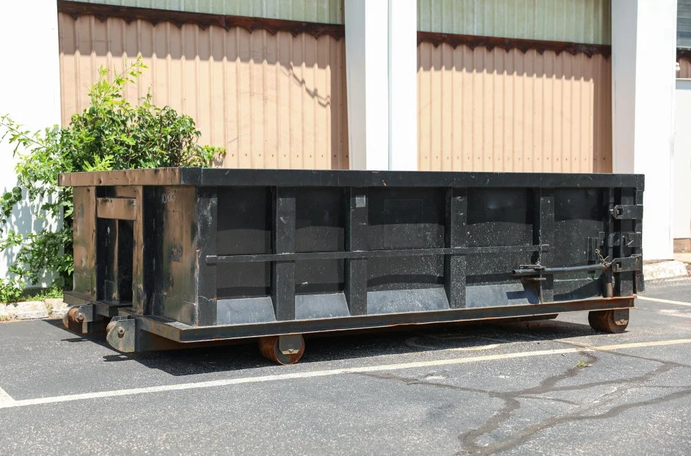 20-yard roll-off dumpster rental parked in driveway, Metairie, LA